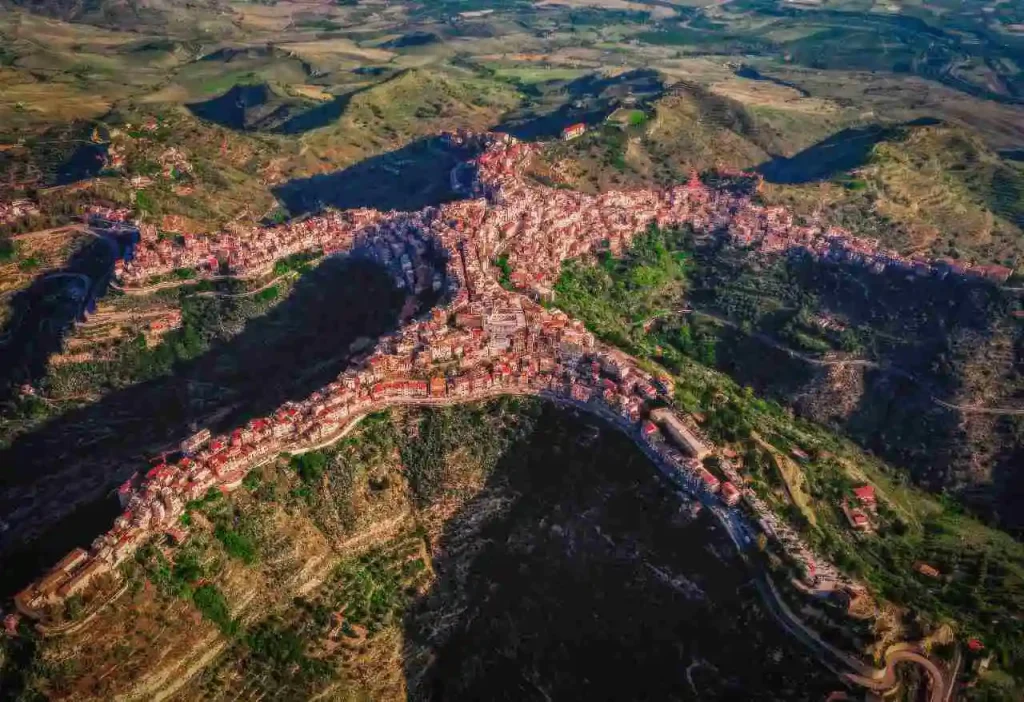 Centuripe vista dall'alto