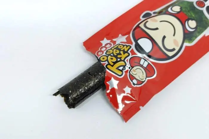 Tra gli snack etnici cinesi, l'alga Nori croccante