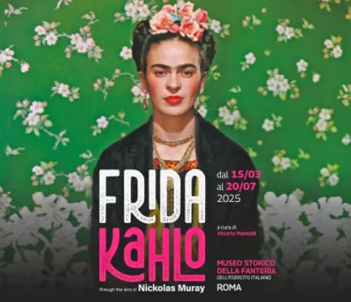 locandina mostra su Frida Kahlo a Roma marzo 2025