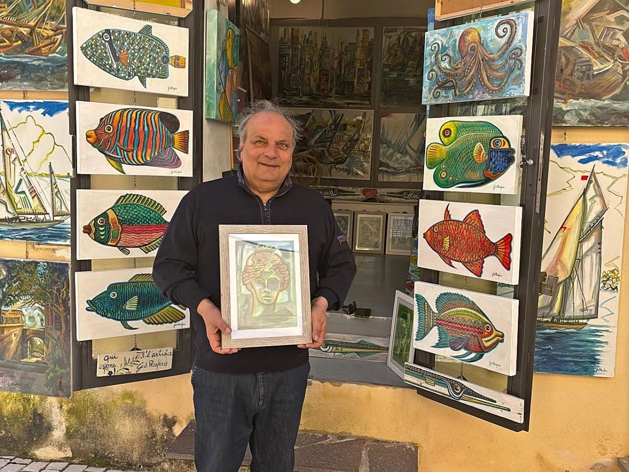 il pittore Gino di Prospero