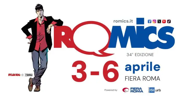 tra gli eventi a Roma di sabato 5 aprile c'è Romics 2025
