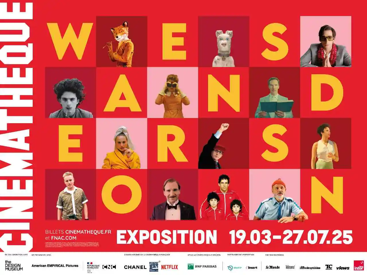 Locandina della mostra di Wes Anderson
