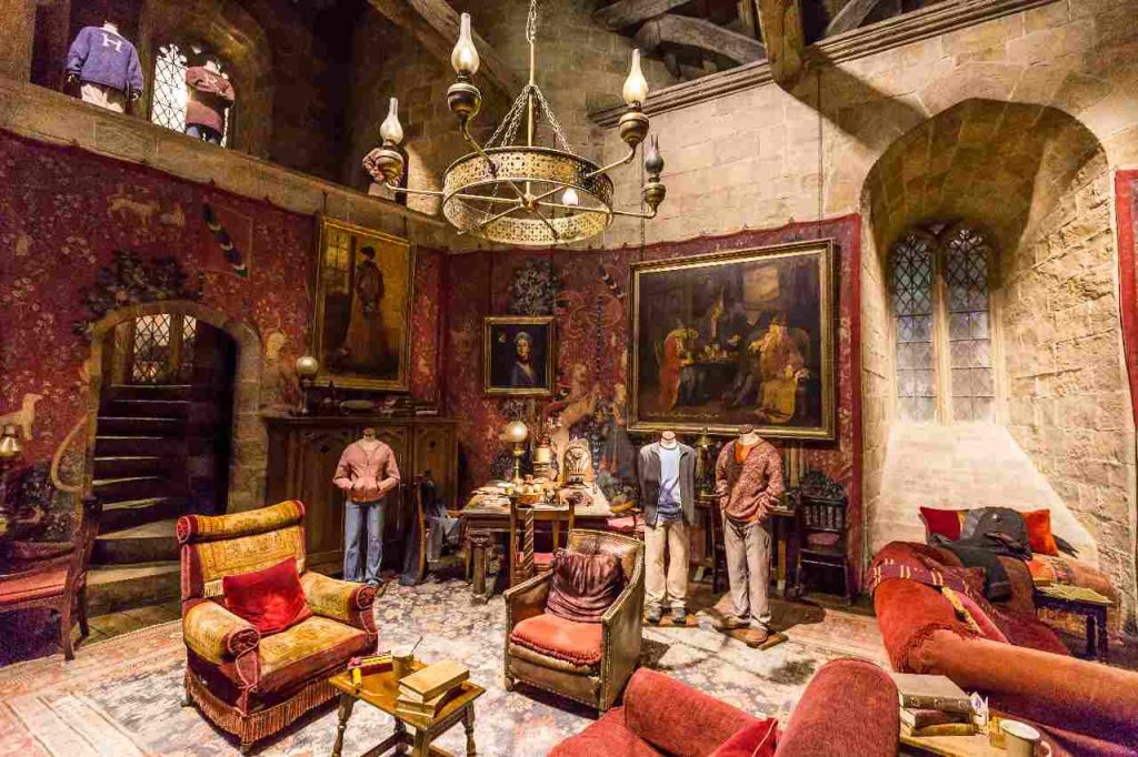 La sala dei Grifondoro agli Studios Warner Bros - itinerario Harry Potter 
