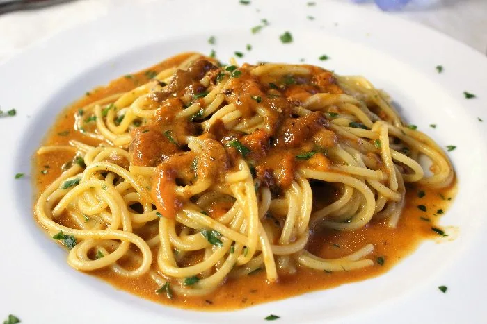Spaghetti con ricci di mare