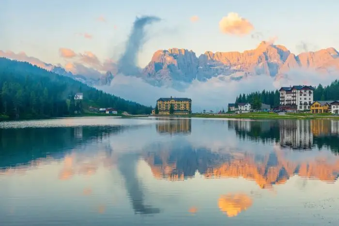 Lago di Misurina in Veneto