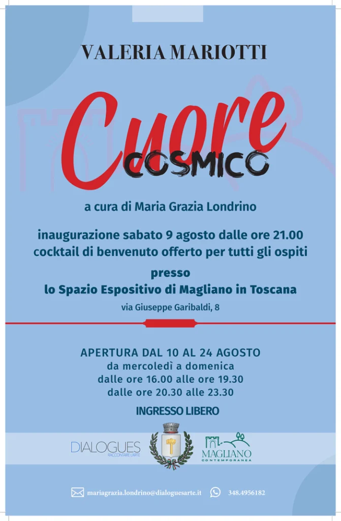 Magliano Contemporanea festival - locandina Cuore Cosmico Valeria Mariotti