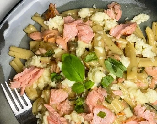 pasta salmone e zucchine