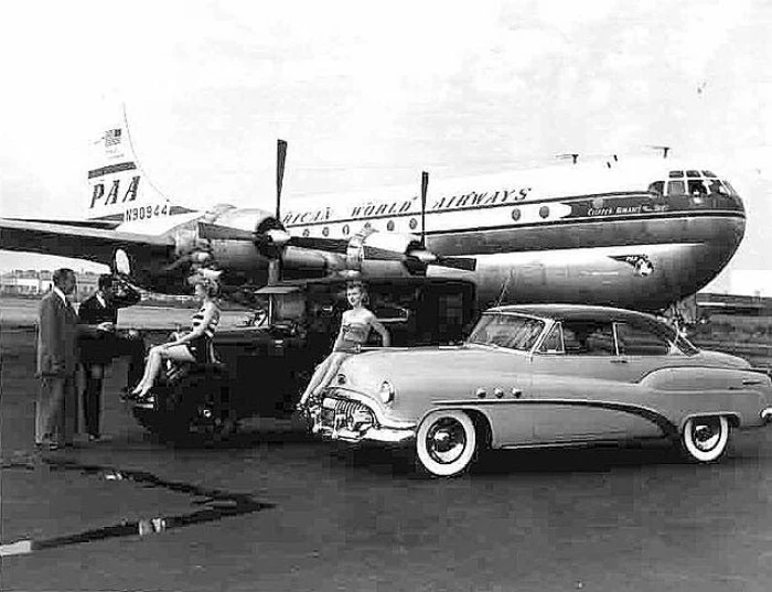 Chicago, Midway Airport, Pan Am Boeing Stratocruiser N90944