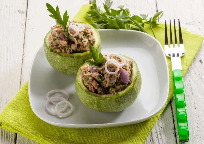 Zucchine ripiene fredde