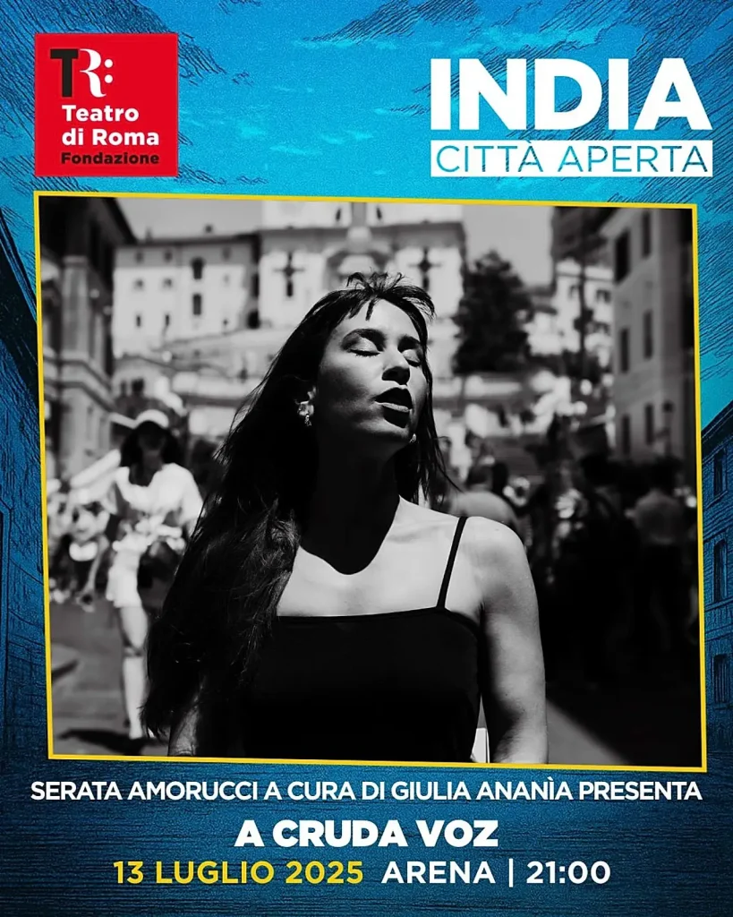 India città aperta - teatro india roma festival a cruda voz