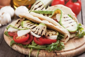 Piadina di zucchine in friggitrice ad aria