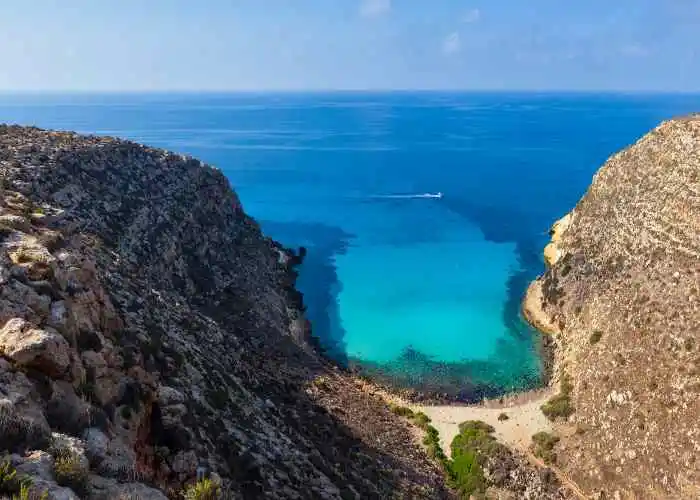 Cala Pulcino, Lampedusa