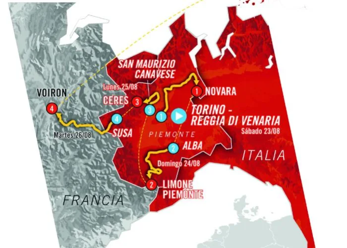 Le tappe della Vuelta 2025 in Italia