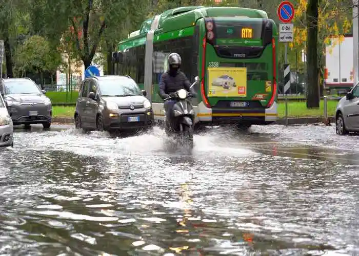 Pioggia a Milano
