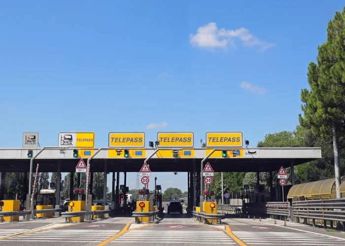 Casello autostradale con Telepass