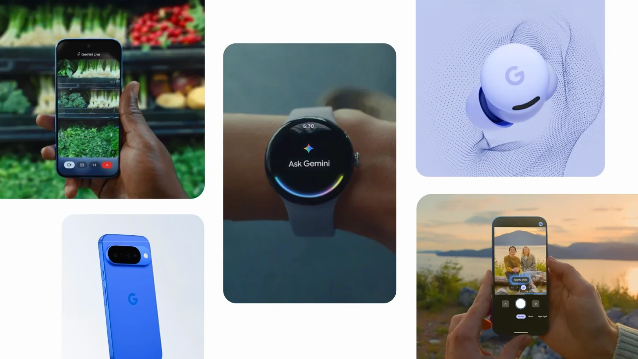 Google Pixel Watch 4, Pixel Buds 2a e Pixel 10