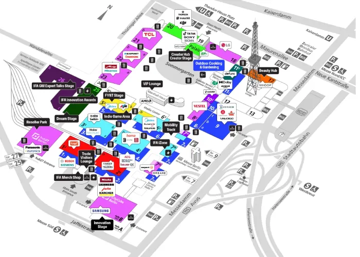 La mappa della fiera IFA 2025