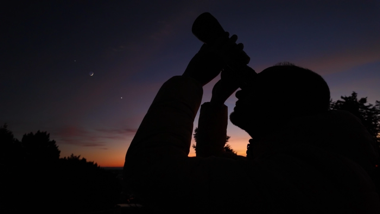 Osservando il cielo notturno