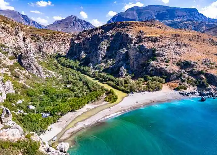 Spiaggia di Preveli a Creta, Grecia