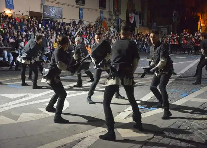 Rappresentazione storica durante la Sagra delle Castagne a Soriano nel Cimino