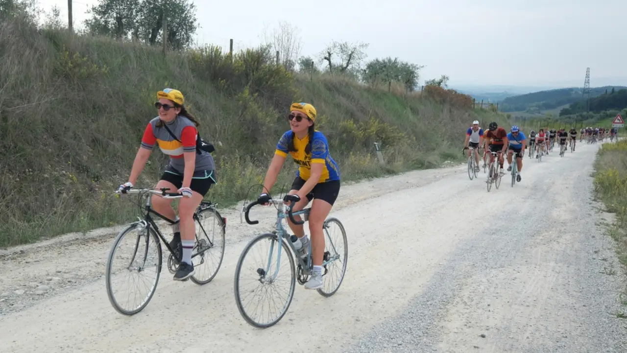 Cicliste all'Eroica 2017