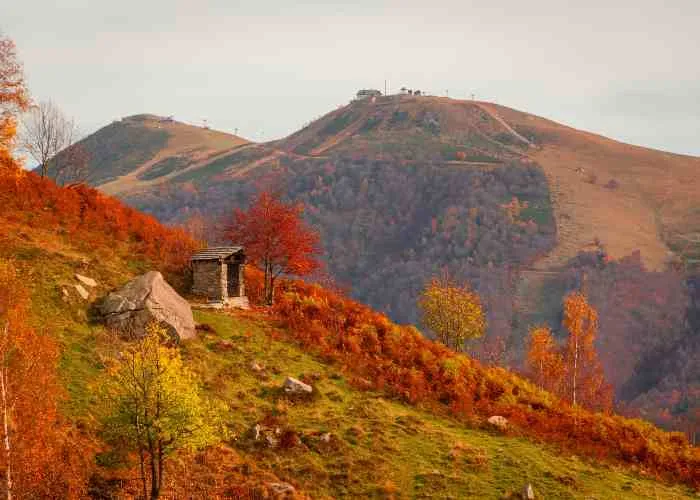 Montagne del biellese in autunno
