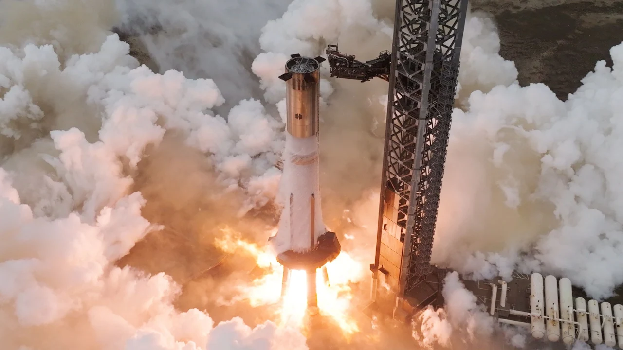 Fase di lancio di Starship