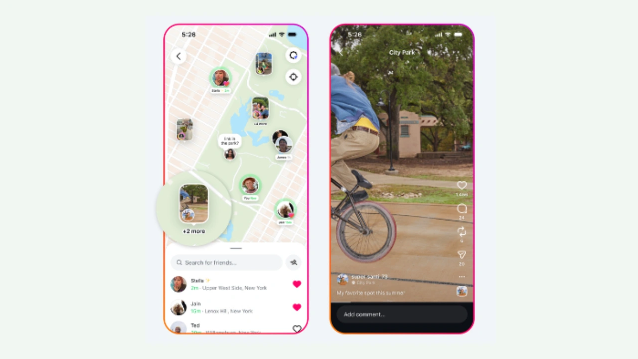 Mappa di Instagram