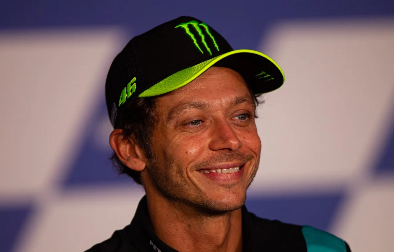 Valentino Rossi dopo una gara di MotoGP