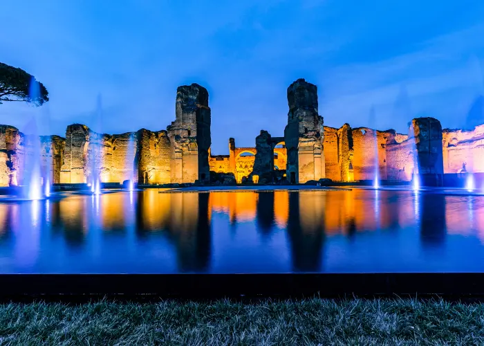 Specchio d'acqua delle Terme di Caracalla