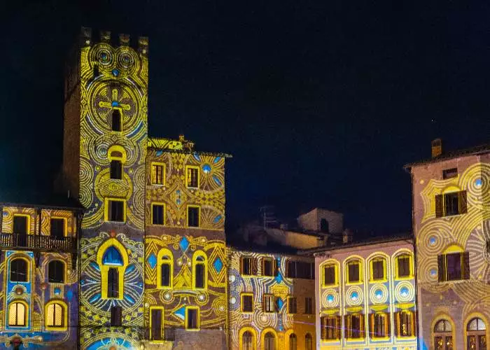 Arezzo illuminazione Natale