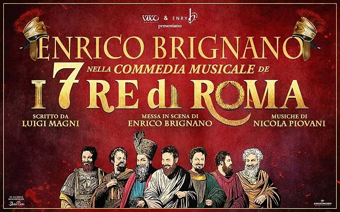 tra gli eventi di domenica 2 novembre a Roma, lo spettacolo I 7 re di Roma di Enrico Brignano