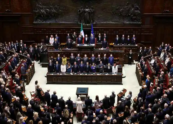 Una seduta del Parlamento