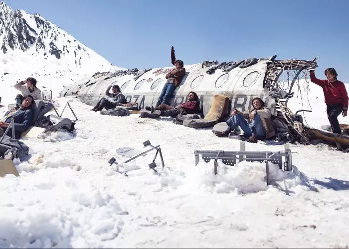 Una scena del film 'La società della neve'
