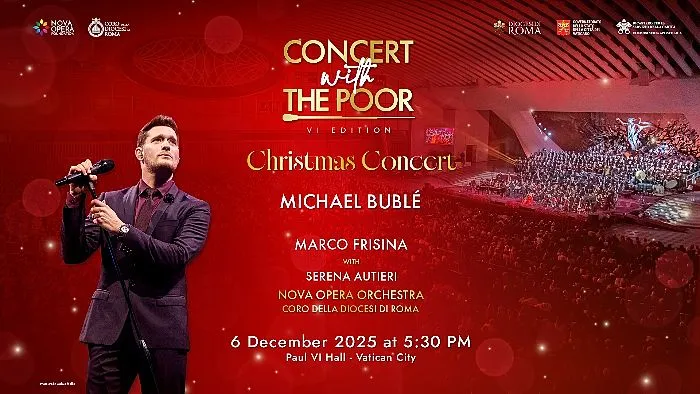 Tra gli eventi del 6 dicembre a Roma c'è il concerto con i poveri 2025