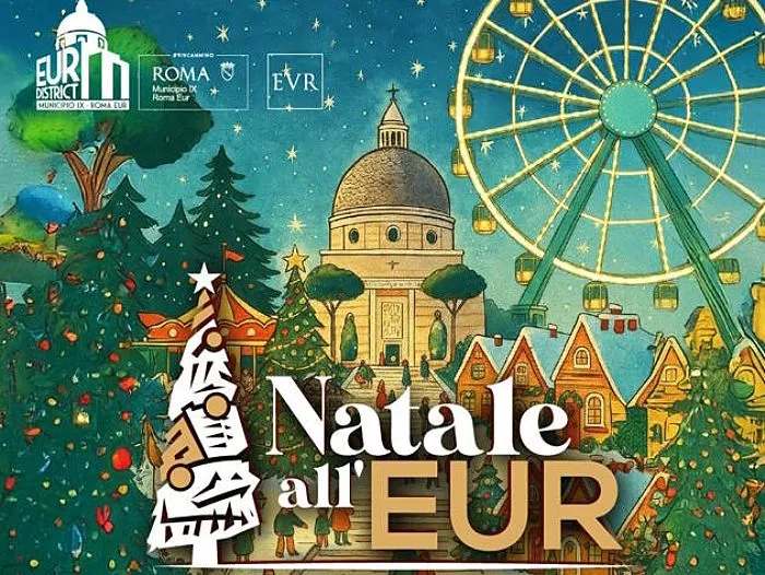 Tra gli eventi del 7 dicembre c'è il Natale all'EUR Roma 2025