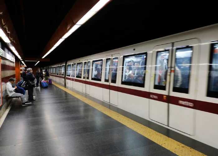 Una stazione della metro a Roma