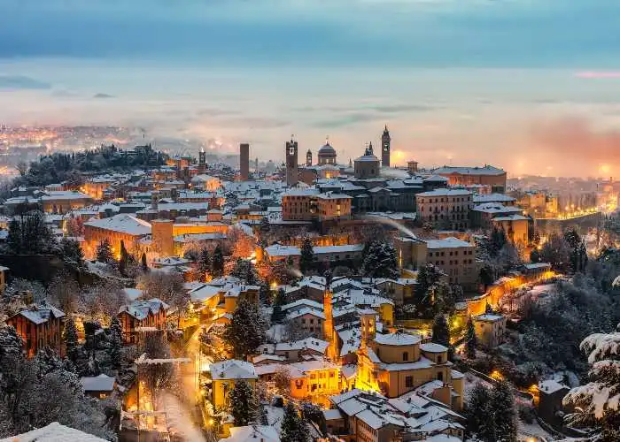 Bergamo innevata