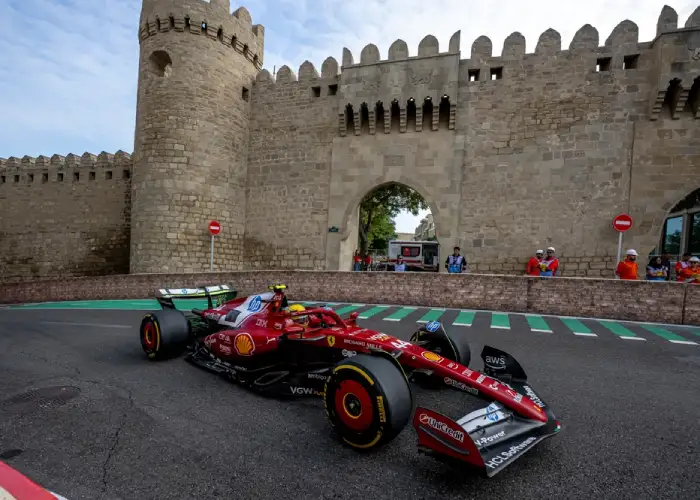 Ferrari di Lewis Hamilton al GP Azerbaigian 2025
