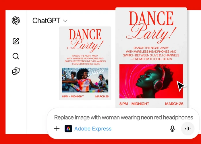 Adobe Express su ChatGPT