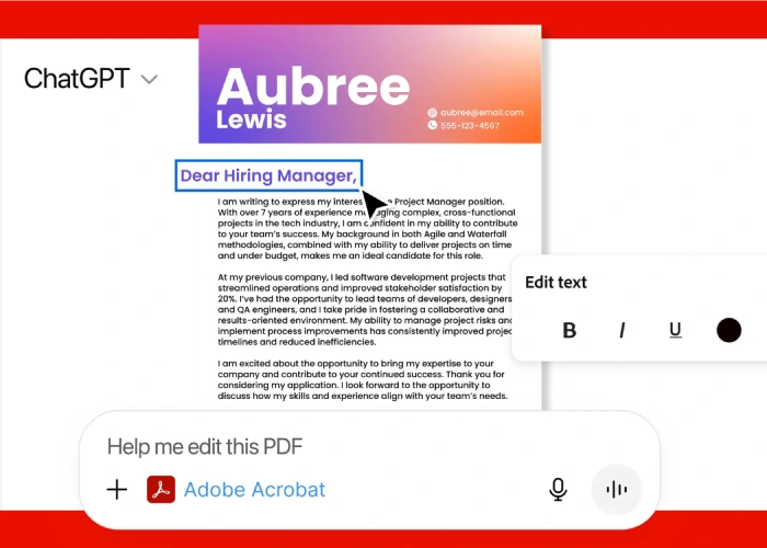 Adobe Acrobat su ChatGPT