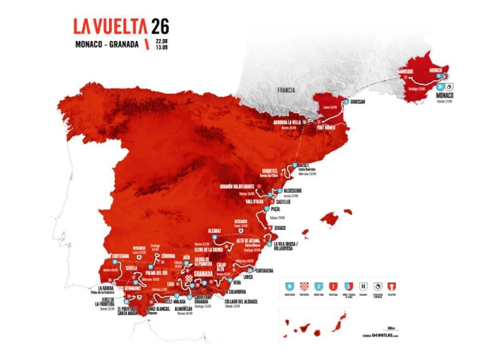 Percorso Vuelta 2026
