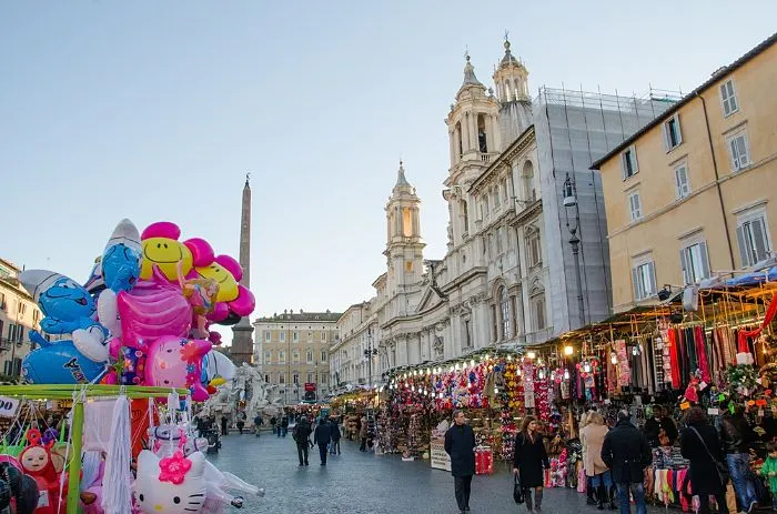 natale a piazza navona dicembre 2025 roma