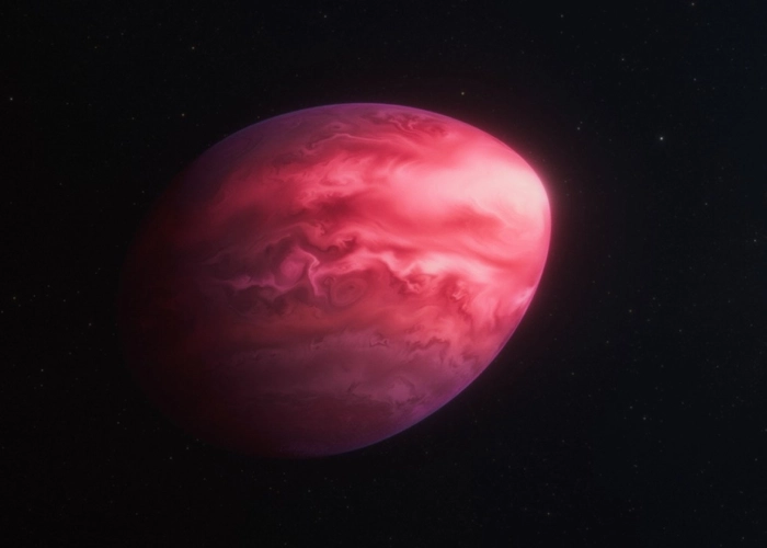 Illustrazione esopianeta PSR J2322-2650b