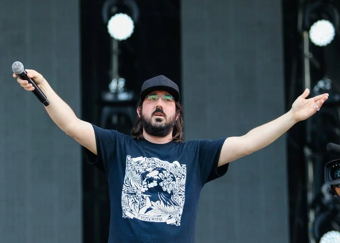 Piotta durante un concerto