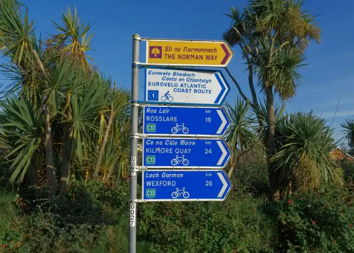 Segnali stradali della rete ciclabile EuroVelo