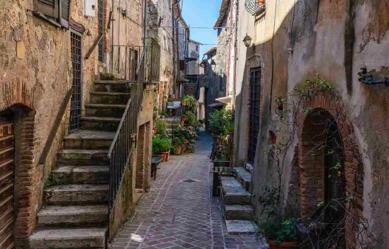 Giove in provincia di Terni, un tipico borgo italiano