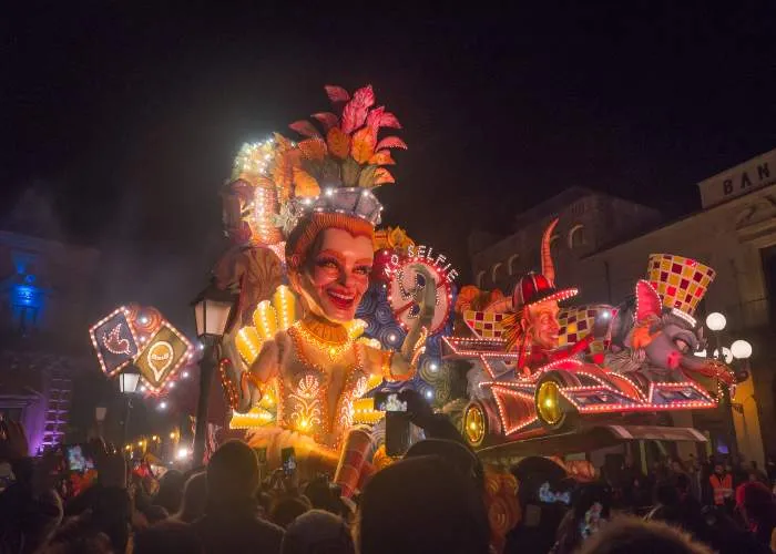 Un momento del Carnevale di Acireale