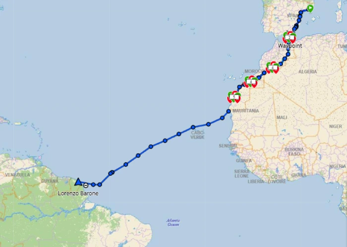 Traccia GPS Lorenzo Barone