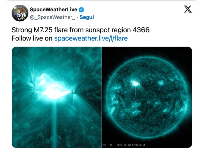 Tempesta solare social